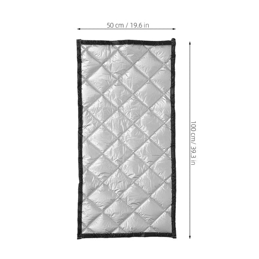 HOOWIFFY Thermal Insulated Soundproof Curtains Silver Oxford Cloth Noise Cancelling for Home Theater 1Pack V1189-WXFWAL-20260326-02665