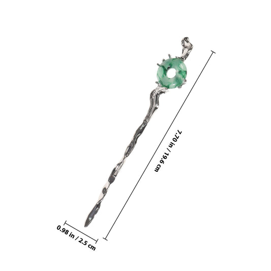 HOOWIFFY 2pcs Silver Hair Chopstick Vintage Hair Sticks Women for Night Out and Recital V1189-WXFWAL-20260326-02675