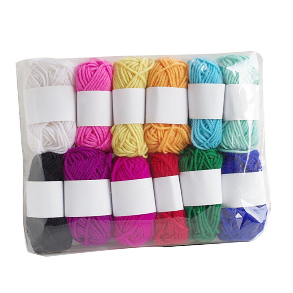 Chmadoxn Acrylic Yarn 10g Multicolored Yarn 12 Pieces V1189-WXFWAL-20260326-02710