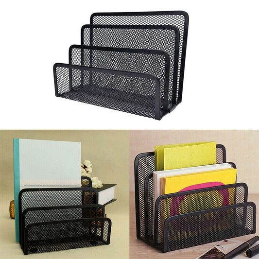 Darzheoy Mesh Desktop File Sorter Organizer, 5 Upright Section Bookshelf Organizer, Enduring File Sorter for V1189-WXFWAL-20260326-02760