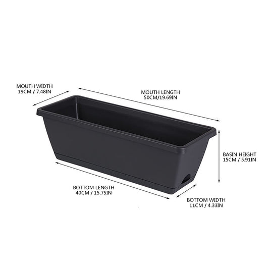 Chmadoxn Plastic Vegetable Containers- Balcony Flower Planter, Suitable for Home Gardening Vegetable Growing V1189-WXFWAL-20260326-02786
