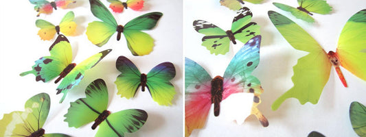 Darzheoy 12Pcs Butterfly Wall Decals, 3D Butterfly Wall Stickers Removable DIY Home Decorations Art Decor V1189-WXFWAL-20260326-02867