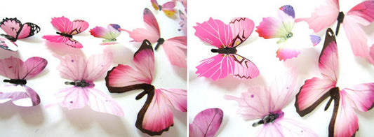 Darzheoy 12Pcs Butterfly Wall Decals, 3D Butterfly Wall Stickers Removable DIY Home Decorations Art Decor V1189-WXFWAL-20260326-02868