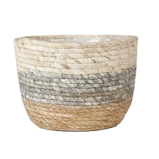 Darzheoy Woven Seagrass Plant Basket, Flower Pots Home Boho Decor, Storage Picnic Grocery Straw Bag for Plant V1189-WXFWAL-20260326-02888