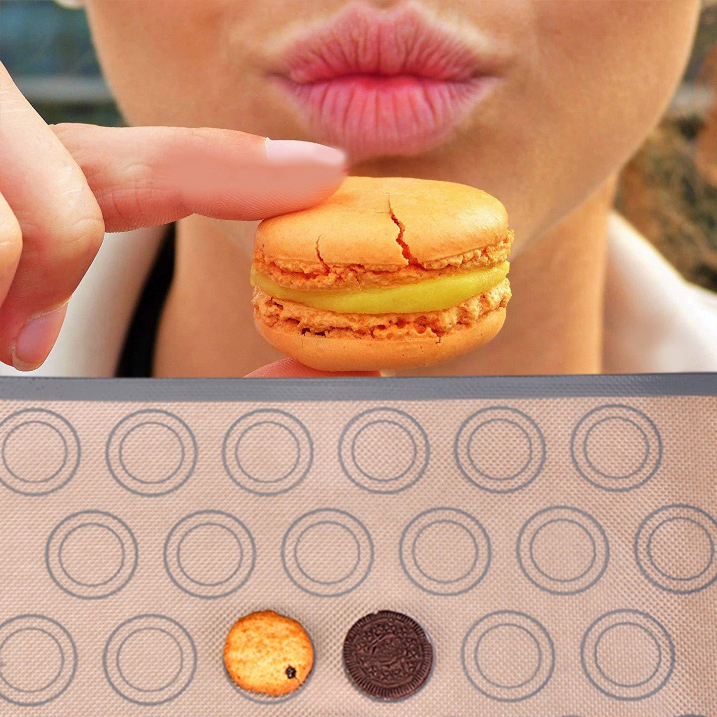 Chmadoxn Baking Mats Cookies Sheet, Non-Stick Mats for Baking, Easy Clean & Reusable Oven Baking Sheet for V1189-WXFWAL-20260326-02948