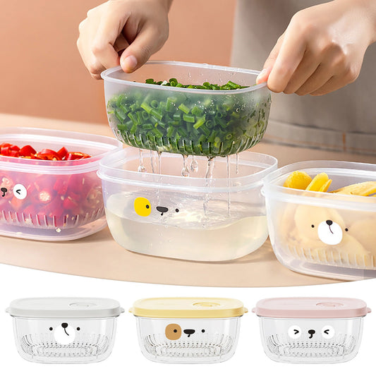 Darzheoy Fridge Berry Storage Container with Lids with Strainer, Plastic Fresh Produce Saver Keeper for V1189-WXFWAL-20260326-02959