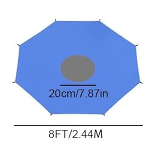 Kdkad Trampoline Shade Cover, 8ft 10ft 12ft 14ft 16ft Sun-Protection Trampolines Canopy, Easy to Install, V1189-WXFWAL-20260326-03055