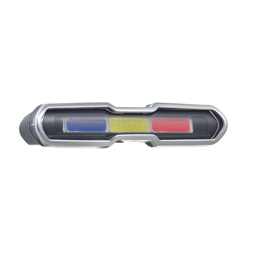 USB Rechargeable Tail Light, LED Night Cycling Bike Warning Rear Tail Light for Cycling Safety(Red & Blue & V1192-AZ-W-0008