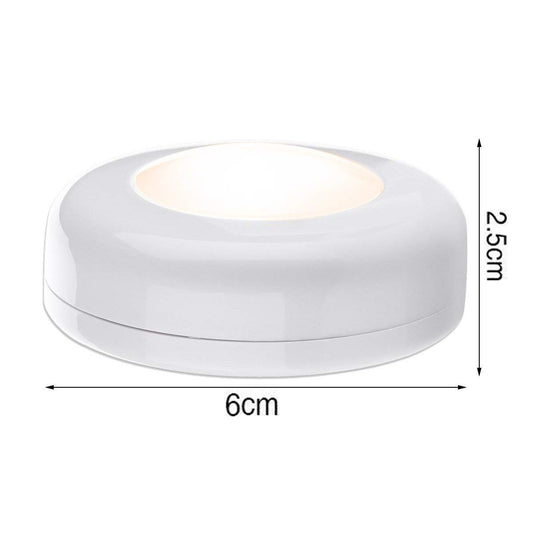 Closet Lights Battery Operated, Push Button, Tap, Press, LED with Remote Controll, Dimmable, Stick on Lights V1192-AZ-W-0012