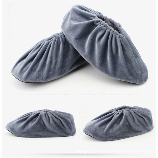Shoe Covers, 5 Pairs Reusable Non Slip Shoe Protector Covers Washable Soft Shoe Cover for Household Office, V1192-AZ-W-0097