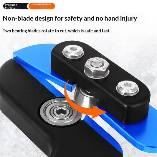 Edge Banding Cutter - Dual Offset Bearings for Precision Trim, Excess Material Cutter for Box/Melamine/Vinyl V1192-AZ-W-0113