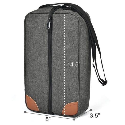 Insulated Wine Tote Bag With Stainless Wine Glasses. For Boating Travel. Wine Cooler Bag For Beach. Portable V1192-AZ-W-0208