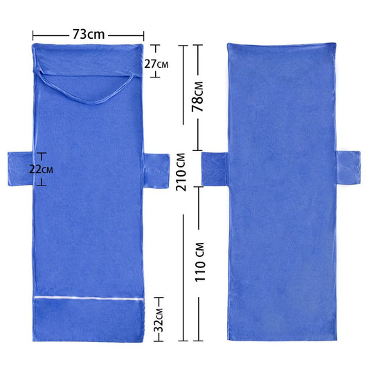Double Layer Chaise Lounge Pool Chair Cover Beach Towel Fitted Elastic Pocket Won't Slide 85" L x 30" W-Royal V1192-AZ-W-0216