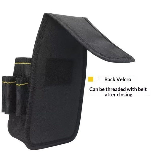 Tool Belt Pouch,with Adjustable Belt, Multiple Storage for Technician for Electrician Tools (Black,noiy bag) V1192-AZ-W-0245