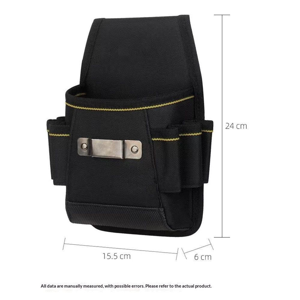 Tool Belt Pouch,with Adjustable Belt, Multiple Storage for Technician for Electrician Tools (Black,noiy bag) V1192-AZ-W-0245