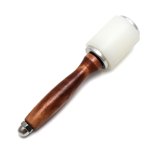 Wooden Handle Nylon Hammer, Leathercraft Carving Nylon Hammer For Stamping Sew Leather Cowhide Tool V1192-AZ-W-0295