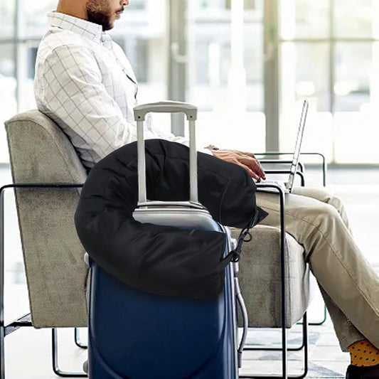Stuffable Neck Pillow Travel Storage Bag for Airplanes with Clothes,Fits 3+ Days of Travel Essentials, No V1192-AZ-W-0316