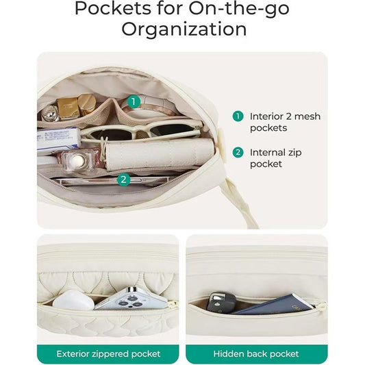 Packs for Women with Two Ways to Install the Adjustable Strap Lightweight Crossbody Belt Bag for Traveling V1192-AZ-W-0371