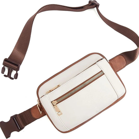 Packs for Women Cross Body Leather Belt Bag Fashionable with Adjustable Strap, Adjustable Strap Fashion V1192-AZ-W-0375