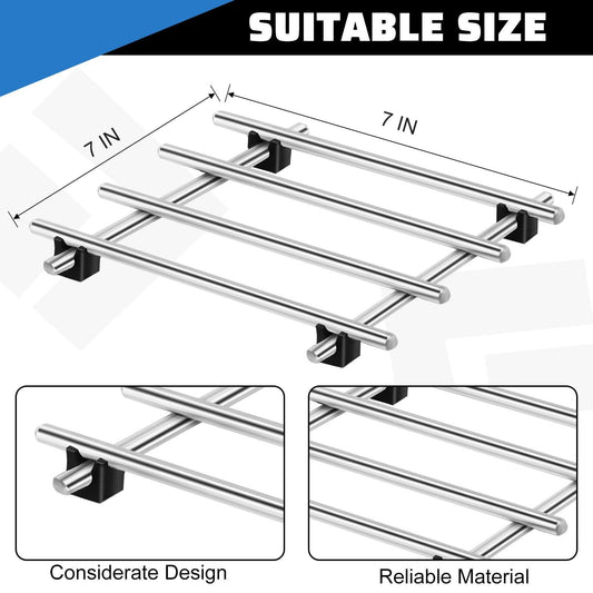 4 Pcs Cast Iron Vintage Stainless Steel for Pots and Pans Cooling Racks for Kitchen Dining Table Decoration V1192-AZ-W-0484