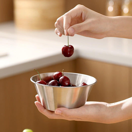 Berry Baskets, Mini Strainer with Bowl, Stainless Steel Can Colander Small Container for Berries, Strawberry, V1192-AZ-W-0499