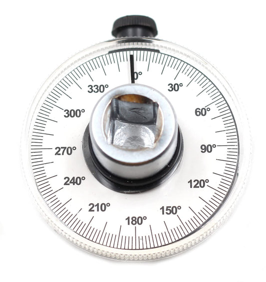 Drive Angle Gauge, 360 Degree 1/2in Adjustable Drive meter Wrench Set, Wrench Angle Gauge Tool for 1/2in Male V1192-AZ-W-0524
