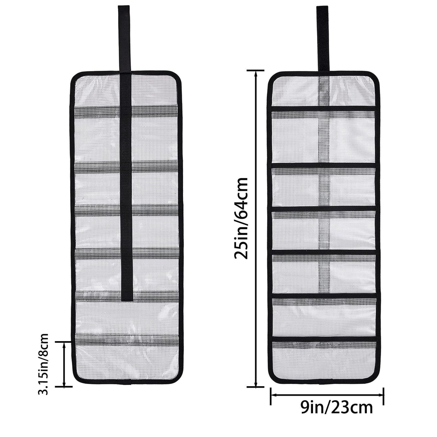 Small Roll Up Storage Bag, 6 Pockets Roll Up Tool Kit, Suitable for Mechanics, Kitchen Storage, Art V1192-AZ-W-0537