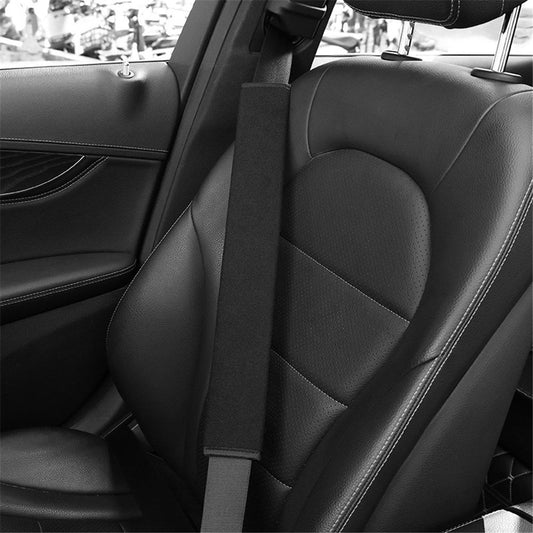 2 pack Extra Long Seatbelt Cover Super Soft Furry for Adults Kids Women & Men, Car Seat Belt Strap Cushion, V1192-AZ-W-0552