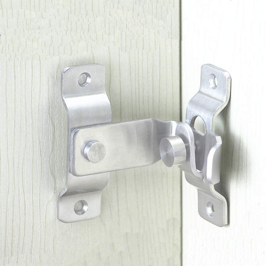 2 pack Flip Door Latch, 90 Degree Heavy Duty Stainless Steel Bar Gate Latches Safety Door Lock, Sliding Door V1192-AZ-W-0561