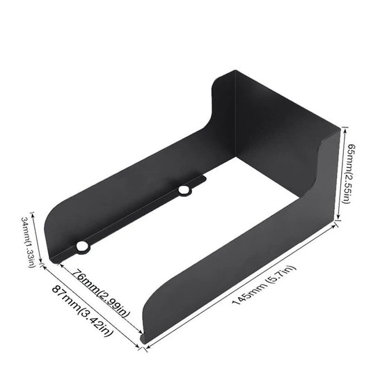 Outdoor Black Doorbell Rain Anti-Glare Cover, Steel Weather-Blocking Camera Cover Glare Sun Shade Protection V1192-AZ-W-0572