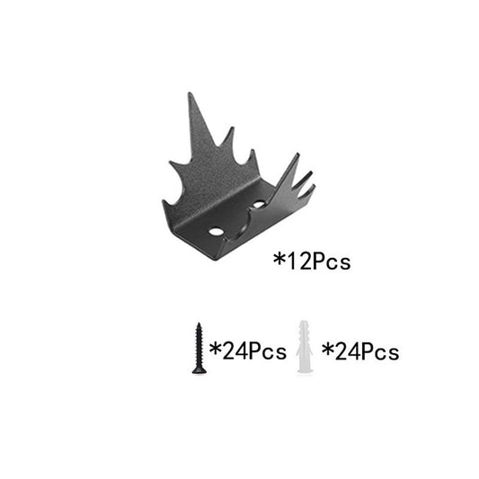 Intruder Deterrent Wall Spikes (12 pc) - Security Fence Spikes, Anti-Climb Hardware, Bird Repellent, Home V1192-AZ-W-0577
