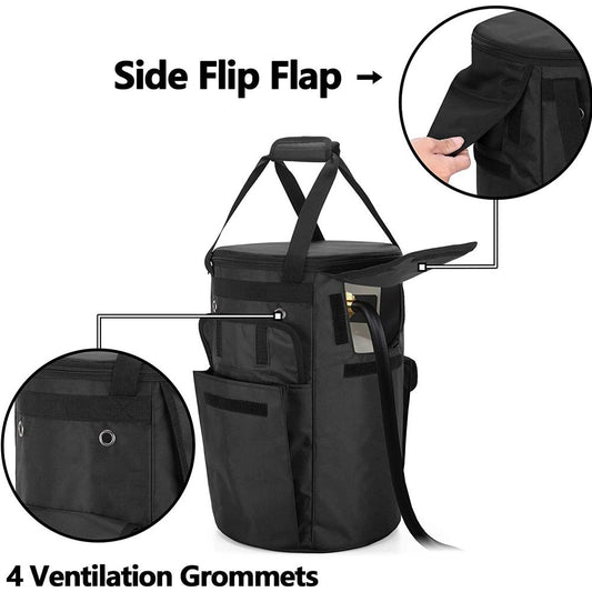Propane Tank Cover, 20 lb Propane Gas Tank Bag with Side Flip Flap and Stable Tabletop Feature, 2 Storage V1192-AZ-W-0690
