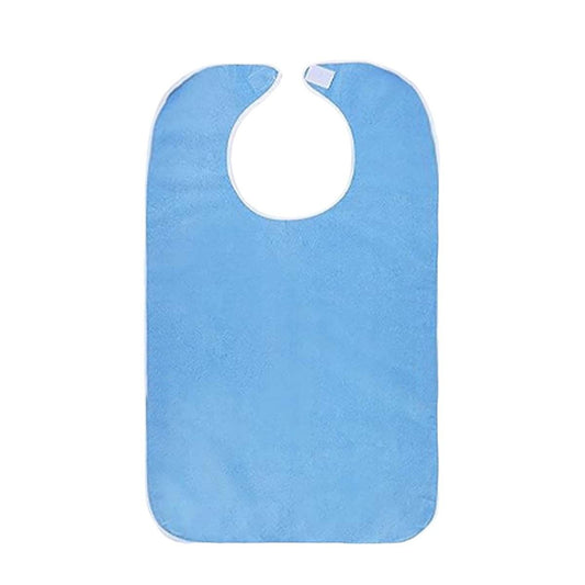4 Pack Adult For Elderly Women Men Cloth Bib For Eating Adjustable bib Clothing Protectors Blue V1192-AZ-W-0735