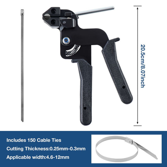 Cable Tie tool, Stainless Steel Zip Tie tool, Special Tool For Fastening And Cutting Metal Cable Ties. V1192-AZ-W-0767