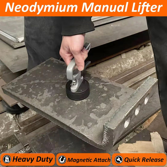 Powerful Neodymium Rare Earth Magnetic Lifer,Heavy Duty Magnet with Adjust Handle for Carrying,1PCS Quick V1192-AZ-W-0773