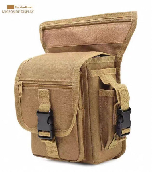 Oxford Drop Leg Bag for Men Women Thigh Water Resistant Fashion Motorcycle Leg Holster Hiking Waist Bag Pouch V1192-AZ-W-0832
