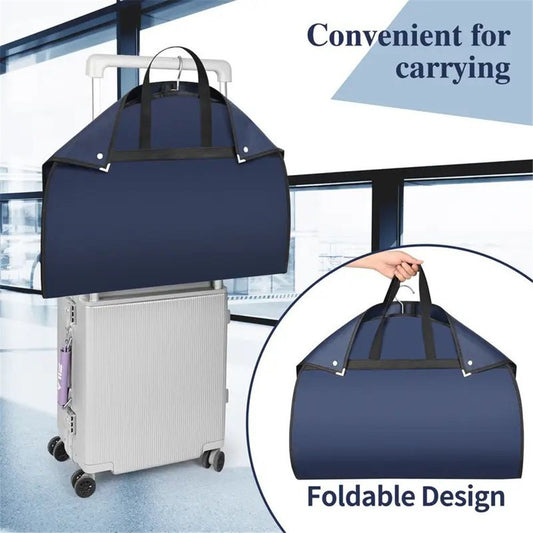 2 pack 40-inch Suit Bag Garment Bag for Travel and Storage, Garment Bags for Hanging Clothes with Zipper and V1192-AZ-W-0838