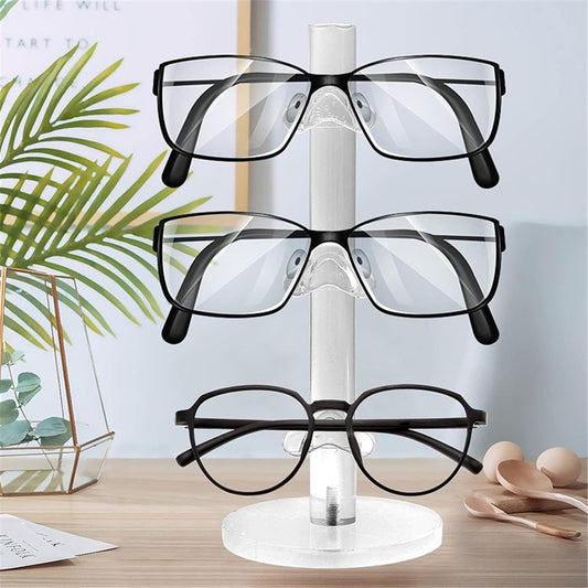 3 Layers Acrylic Sunglass Organizer, Eyelasses Holder, Sunglasses Display Stand, Eyewear Frame Riser Rack V1192-AZ-W-0851