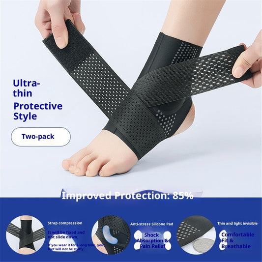 1 Pair Adjustable Compression Ankle Brace for Sprained Ankle, Strong Support & Breathable Ankle Support for V1192-AZ-W-0857