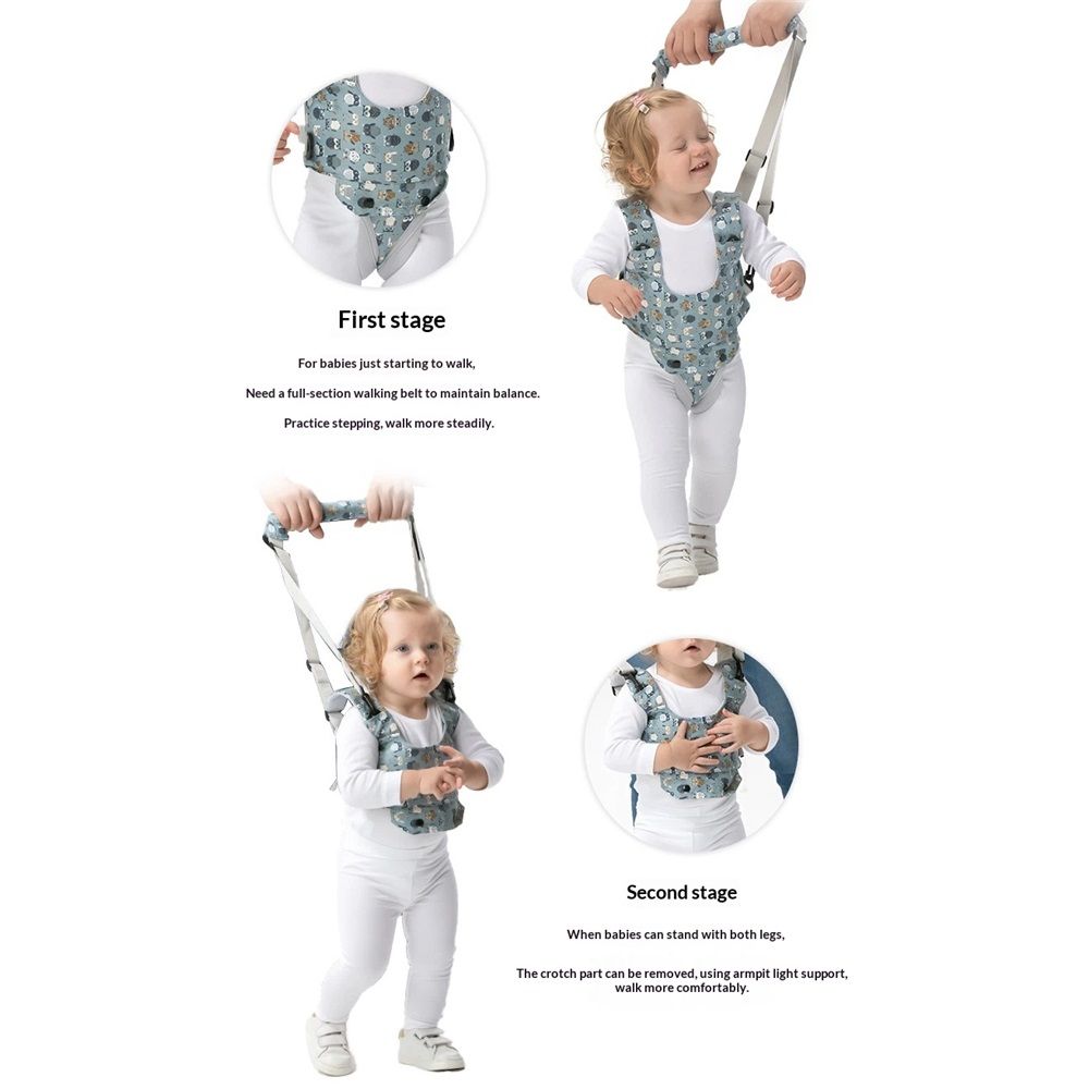 Baby Walker, Handheld Kids Toddler Walking Harness Helper Assistant Protective Belt Child Activity Walker V1192-AZ-W-0860