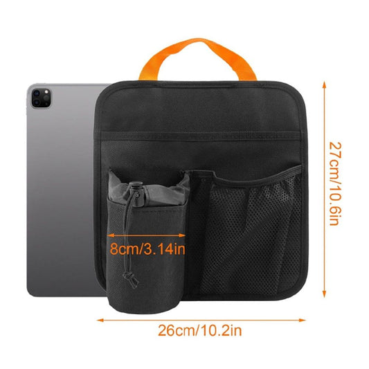 Beach Chair Cup Holder, Chair Side Organizer Easily Attached to Armrest with 2 Self-Adhesive Fastener Strap, V1192-AZ-W-0890