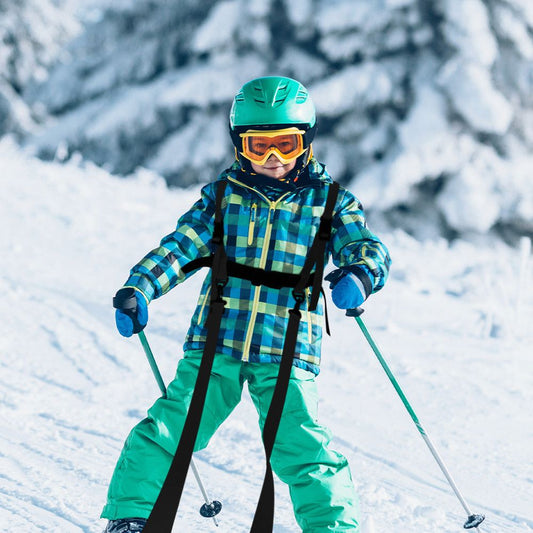 Kids Ski Snowboard Training Harness Toddler Skiing Harness with Removable Leash Speed Control Teaching for V1192-AZ-W-0891