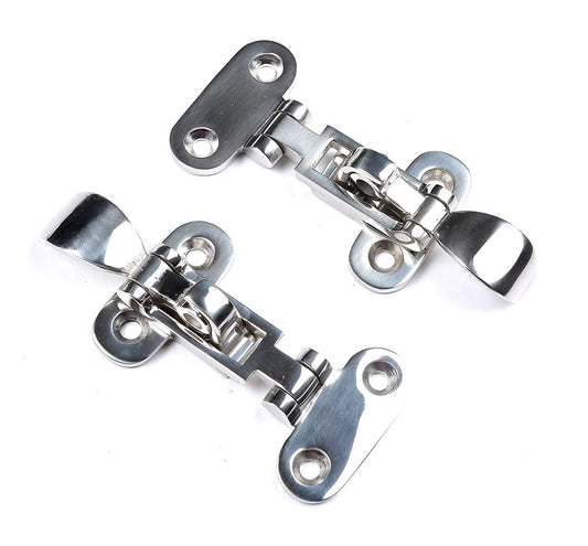 Marine 316 Stainless Steel Anti-Rattle Lockable Hatch,Hold Down Clamp Latch,Marine Hatch Locker (2 PCS) V1192-AZ-W-0906