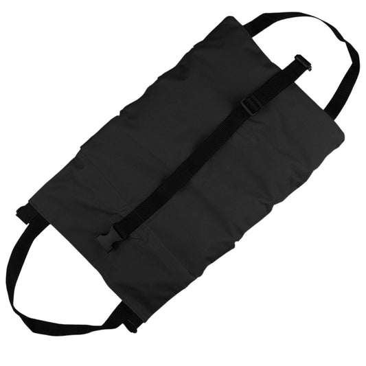Tool Roll Up Pouch - Canvas Multi-Purpose Wrench Roll Up Bag, Organizer with 5 Zipper Tool Pockets, Hanging V1192-AZ-W-0957