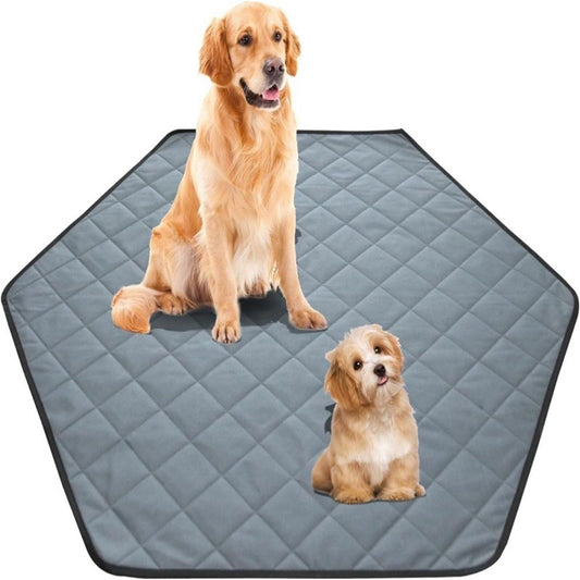 Hexagon Washable Liner for Small Animal Playpen, Portable Reusable Guinea Pig Playpen Pad Hamster Cage Pee V1192-AZ-W-0965