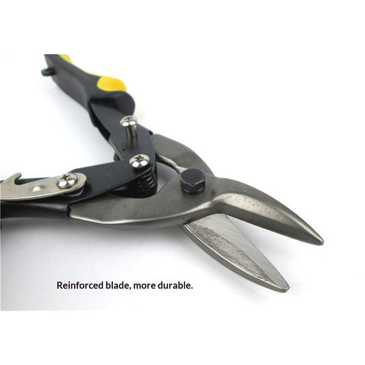 10 Inch Aviation Tin Snips, Cr-Mo Aviation Snips for Cutting Metal Sheet, Heavy Duty Sheet Metal Cutter V1192-AZ-W-0986