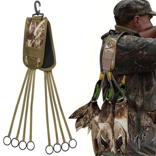 Waterfowl Non-Slip Leg Band Bird Hunting Game Strap with Leg Loop Style - Includes Heavy Duty Spring Clip and V1192-AZ-W-1014