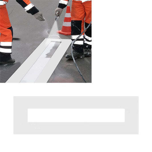 Parking Lot Line Stencil - - Lays Flat, Reusable - | Silicone Foldable Reusable Wire Template Parking Lot V1192-AZ-W-1043
