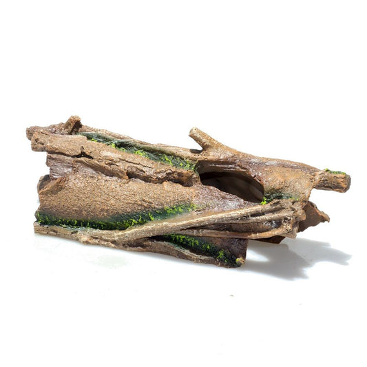 Lizard Snake or Reptile Hide, Large Hollow Log Snake Hideout for Ball Bearded Dragon and Gecko Eco-Friendly V1192-AZ-W-1056