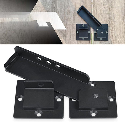 7.5" Flip Gate Latch Lock with Padlock Holes, 4mm Heavy Duty Aluminum Alloy Door Latch for Outdoor Wooden V1192-AZ-W-1072